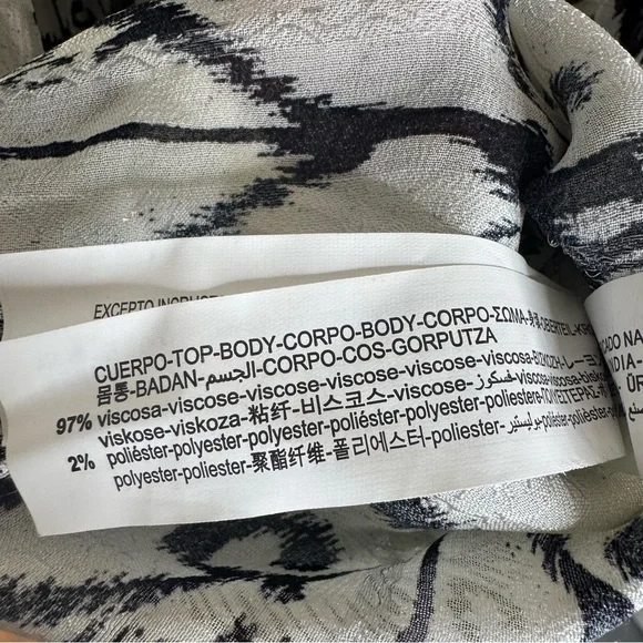 Zara Embroidered Ikat Print Midi Caftan Dress Small NWT